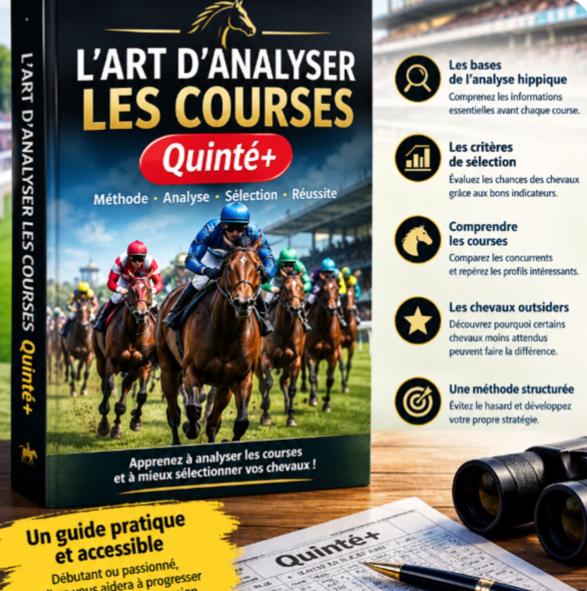 Couverture de L’art d’analyser les courses hippiques, Quinté+
